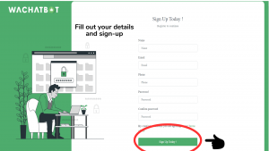 Wachat Bot Sign-up Form
